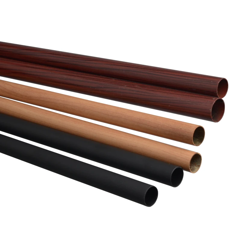 Curtain Poles/rods/pipes / Wooden Finished Metal Curtain Poles, Tracks & Accessories Iron Plain Pipe/pole 1 Meter to 6 Meter