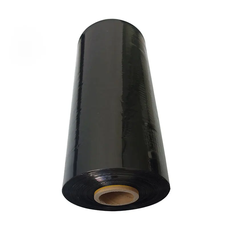 
Black machine use pe stretch shrink wrap film 20mic 450mm width pallet wrap packaging film 