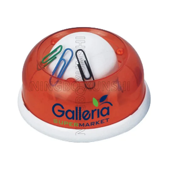 
Portable Desktop table Solid white base circle Plastic transparent magnet rolling ball document file office paper clip organizer 