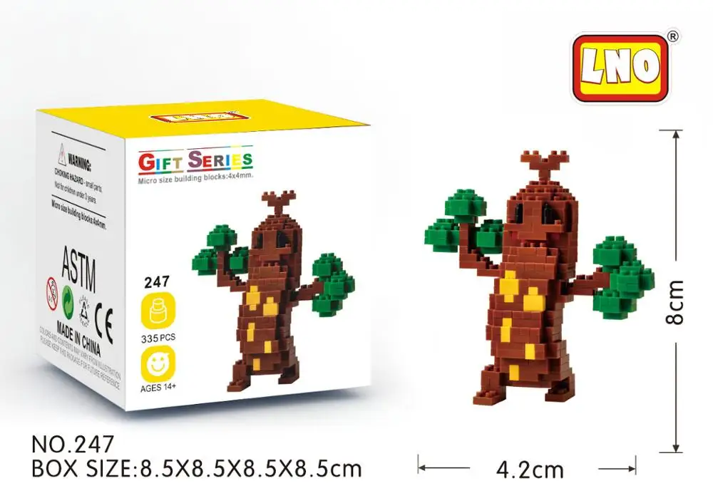 LNO new mini technic brick toys Anime poke pet action figures plastic building blocks kids