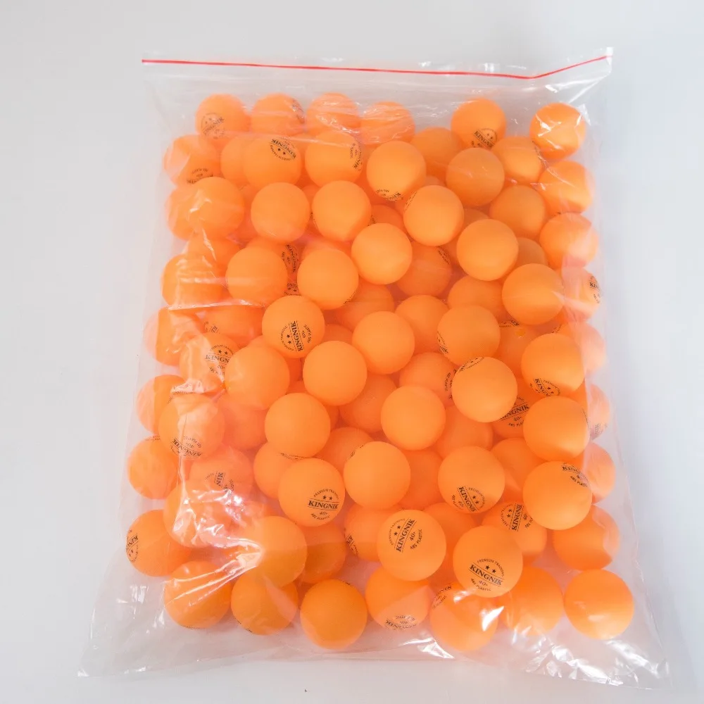 KINGNIK 2 star premium training orange 40+ plastic table tennis ball (OEM, custom logo)