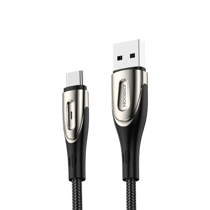Joyroom TYPE-C data cable Braided Nylon Aluminum Fast Speed 1.2 Meter Usb Type C Cable