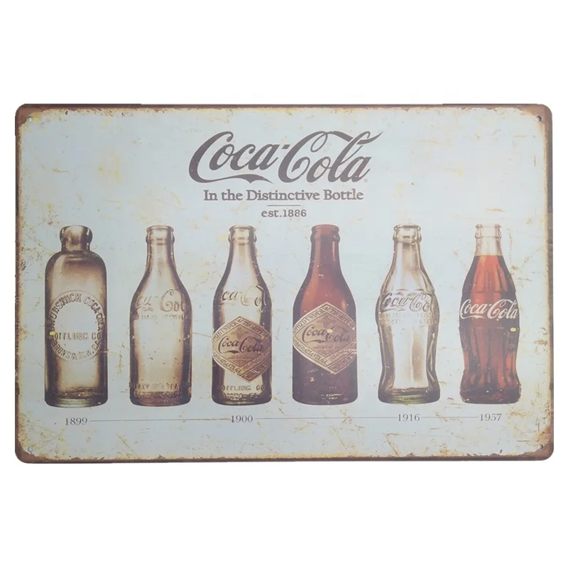 Wholesale Vintage Cola  Metal Poster Retro Wall Art  Metal Signs Decorative Metal Plaque Man Cave Tin Sign