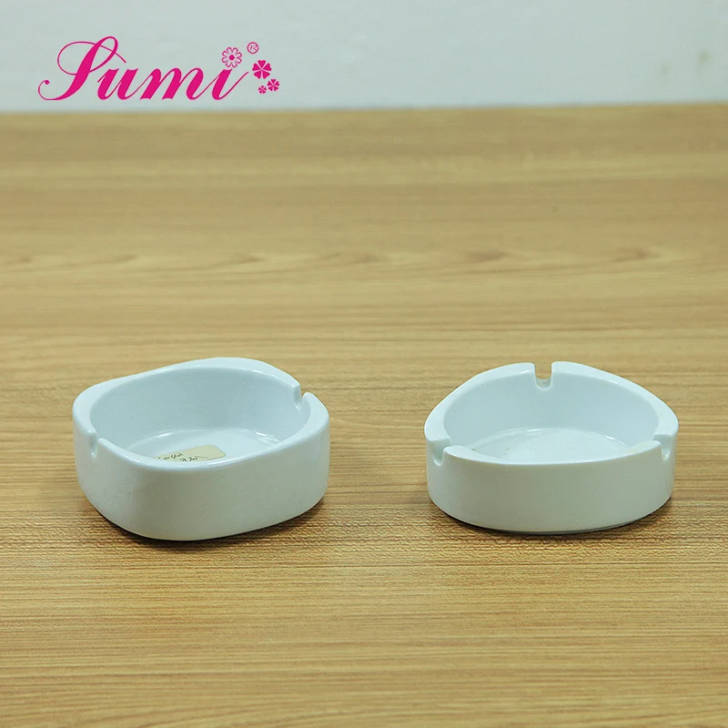 Wholesale customize cheap different shapes ceramic cigar ashtray with custom logo