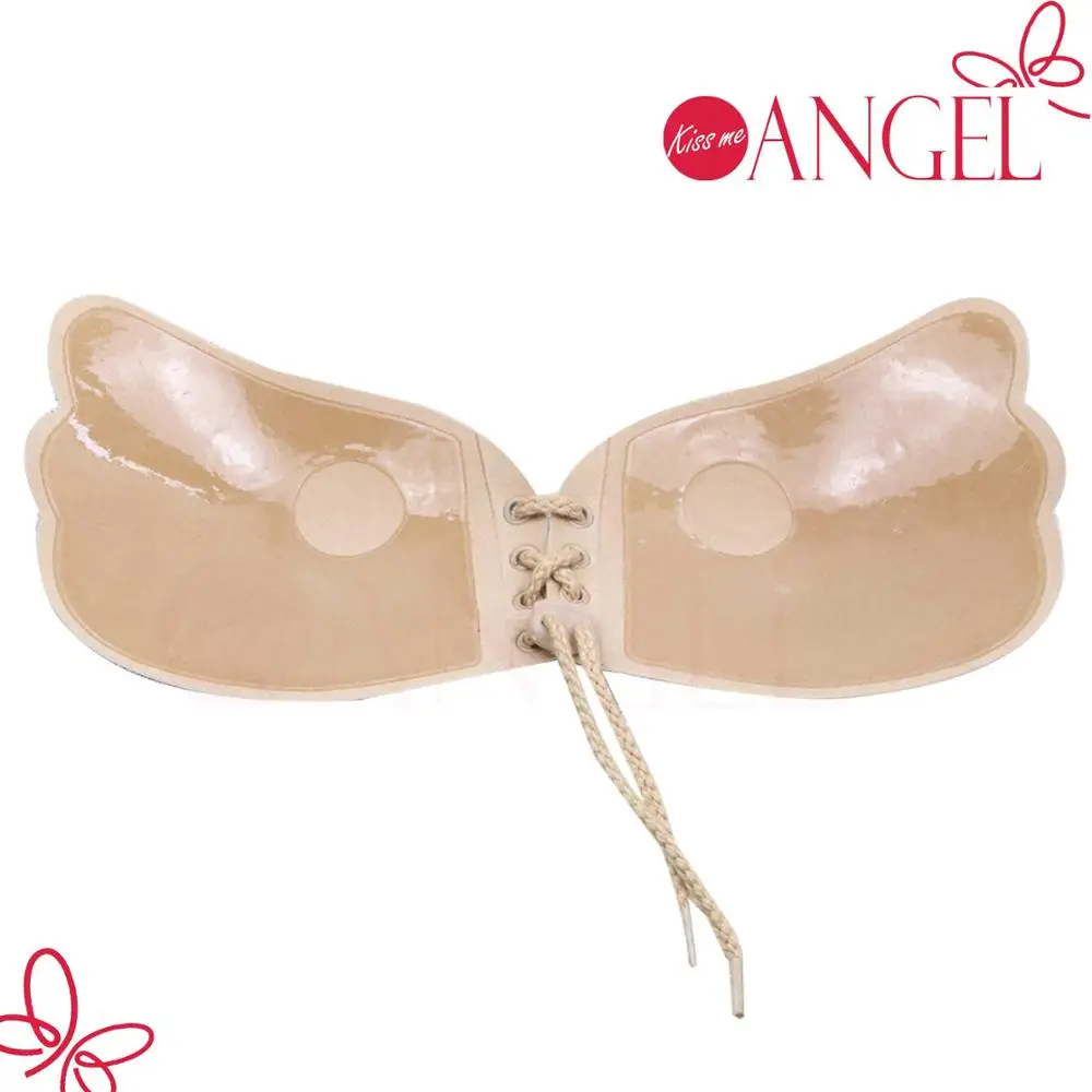 MOQ=1PC wedding bra invisible seamless self silicone adhesive bra