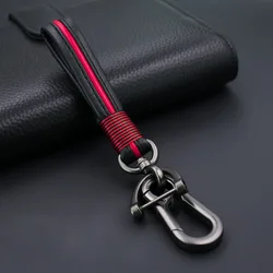 Car Keychain Keyring Covers Leather Universal For BMW E90 F30 F10 Audi A3 A6 C6 Opel Insignia Alfa Romeo Ssangyong Accessories