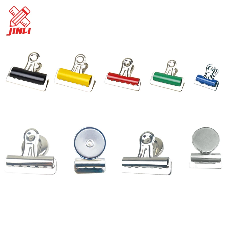 Wholesale cheap bulldog large size stainless steel colorful office paper clip .