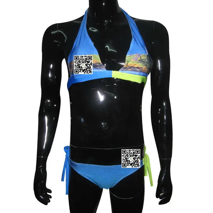 
Hot Sexy Woman Photo Bikini Custom Printed XXXL Swimming Suit Bikini 