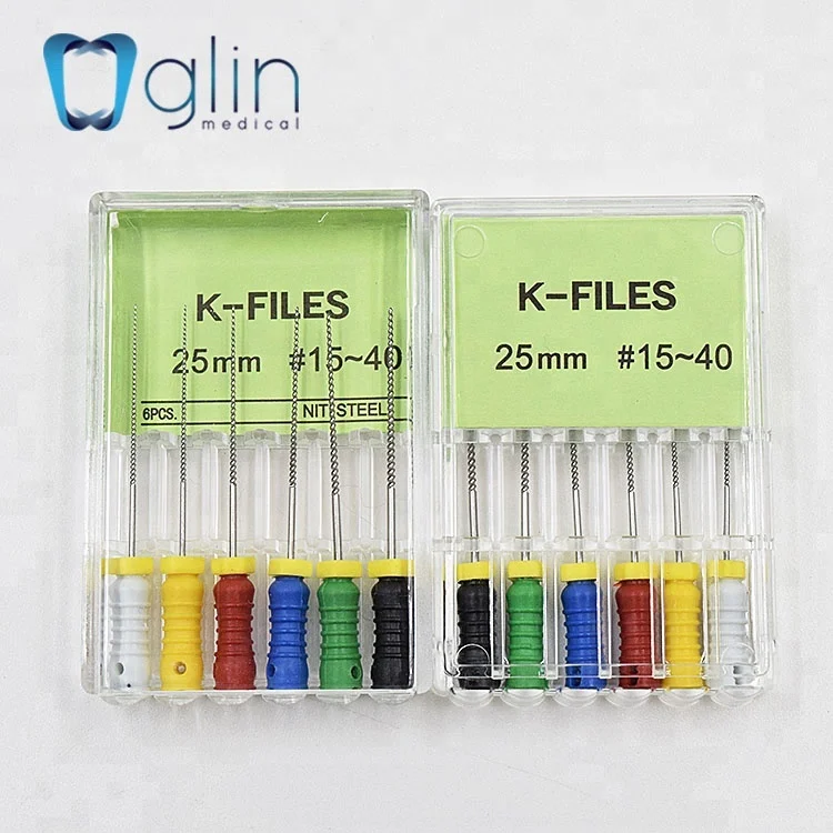 Stainless Steel Flexible Endo Files Dental Spreader K H Files