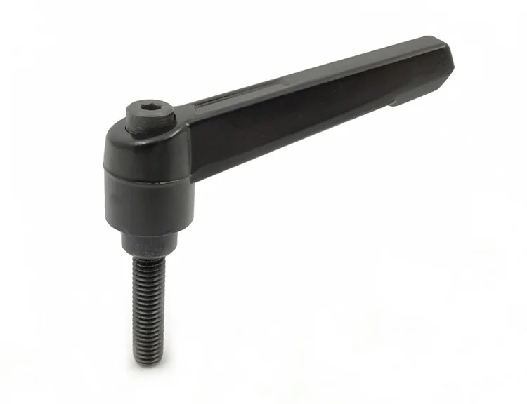 black kirksite m8*63 thread clamp lever handle for machinery accessories