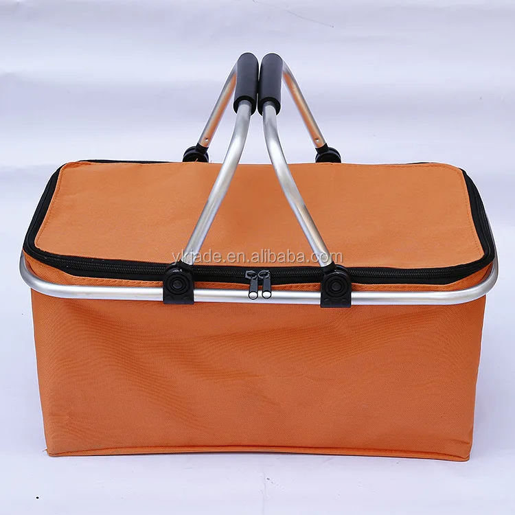 High Quality China Polyester Cheap Picnic Basket Cheaper stock shopping baskets for supermarkets shopping carriage