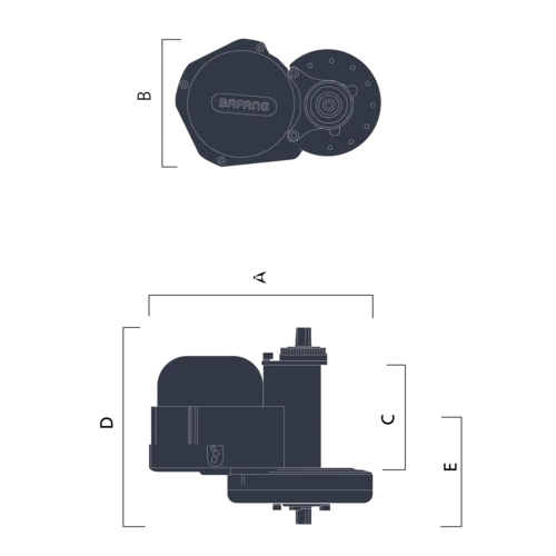 Wholesale electric bicycle kit crank-drive motor bafang bbs01 350w MM G310.350