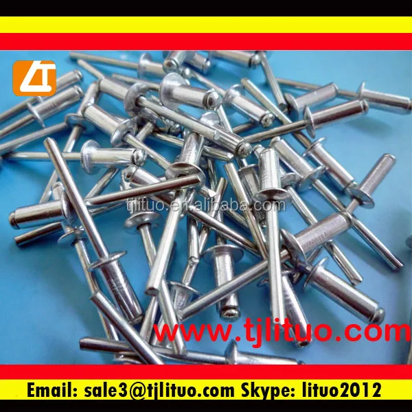 al blind rivets with steel mandrel 5050 aluminum steel blind rivet 3 mm rivet