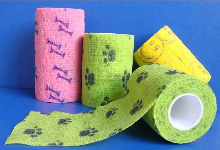 
Non woven self adhesive bandage,pet care self adhesive bandage, non woven cohesive bandage 