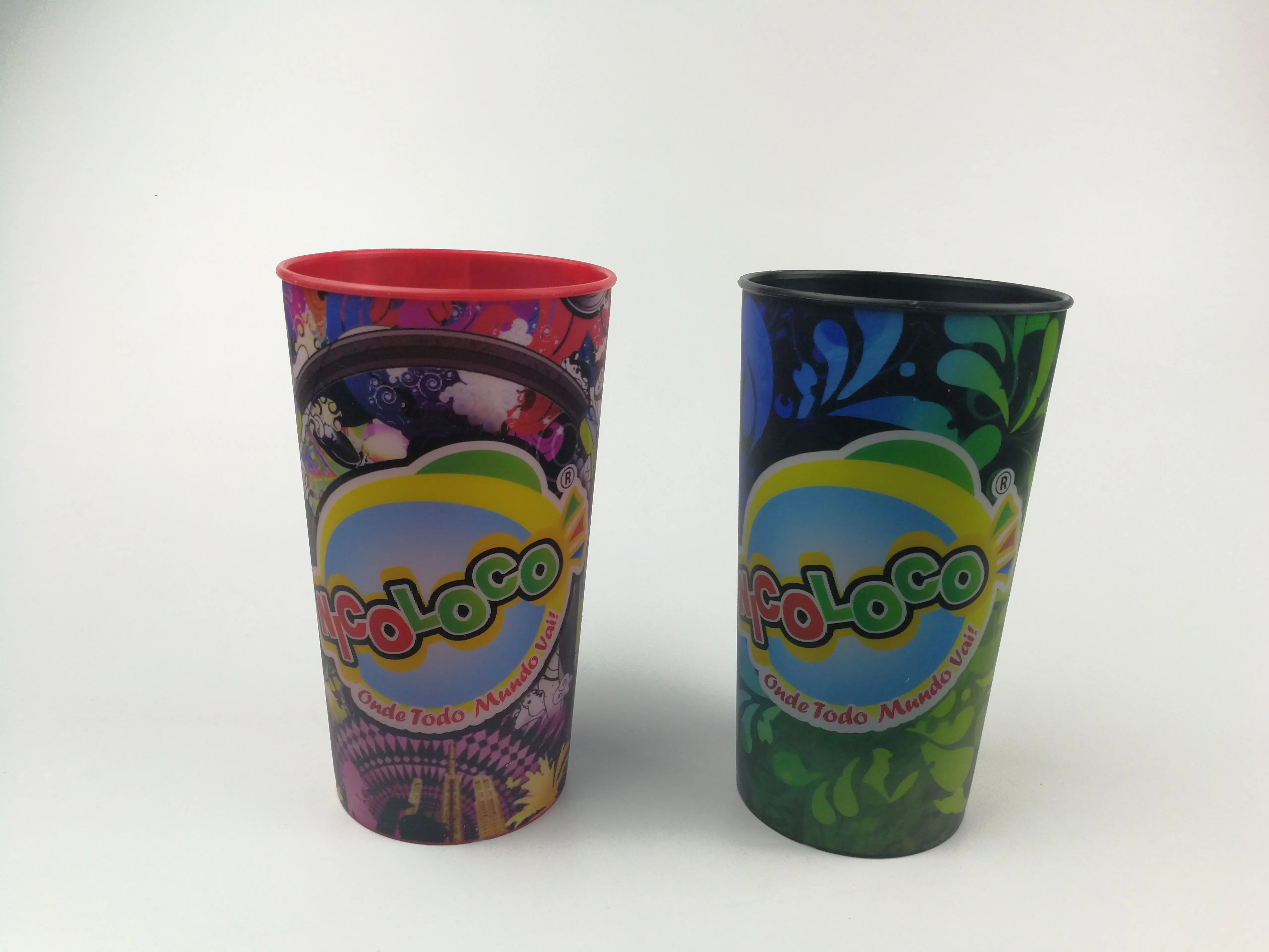 Трехмерная линзовидная чашка, пластиковая пивная чашка IML