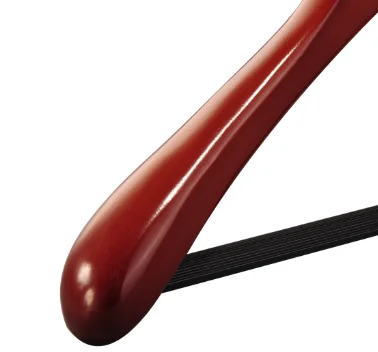 
Broad Shoulder Wooden Coat Hangers With Non Slip Bar 