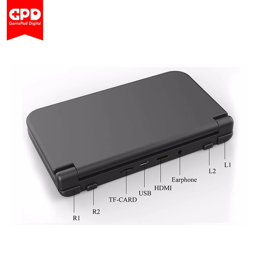 
Retro Games New Brand GPD XD Plus 5 Inch 4 GB/32 GB Touch screen Android 7.0 CPU MT8176 Handheld Game Console Laptop ( Black ) 