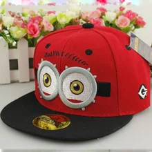 2016 Fashion Snapback Children Cartoon Big Eyes Baseball Cap Spring Summer Visor Flat Hats For Boys