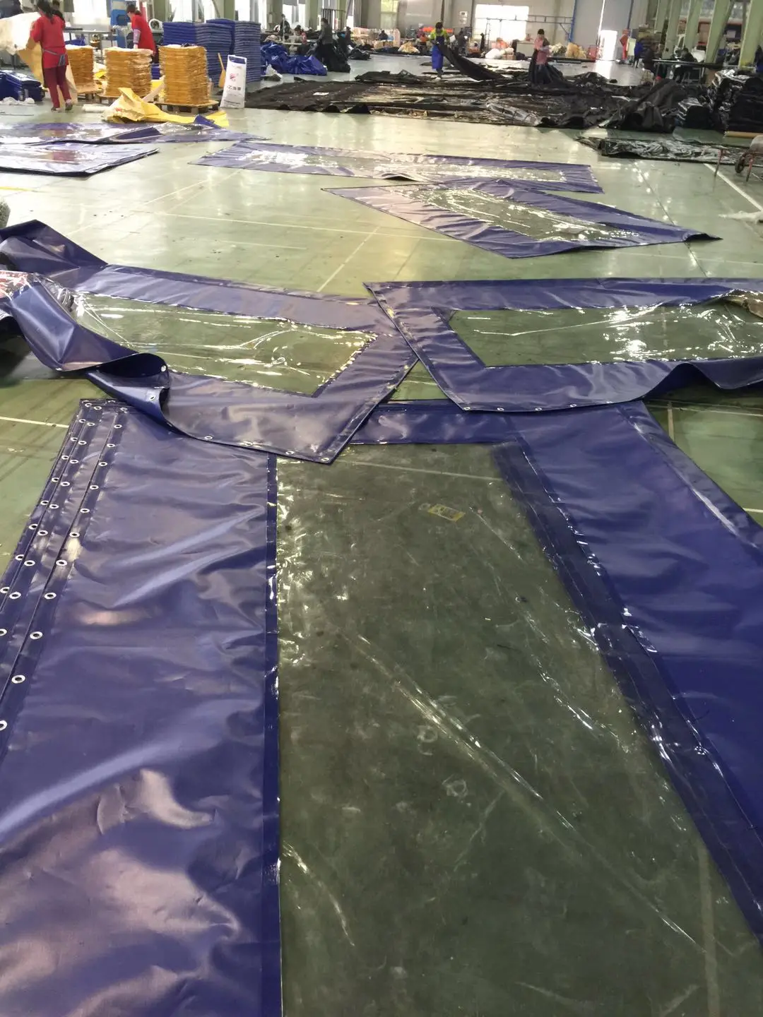 
18 oz transparent clear vinyl tarp boat cover 