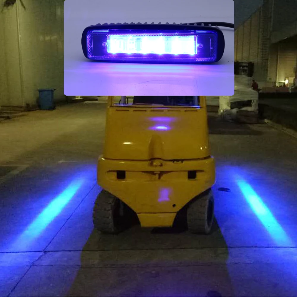 Red Zona Risk Danger Area Warning Light for Warehouse Fork Forklift Truck red blue Security Indicator Safety Light