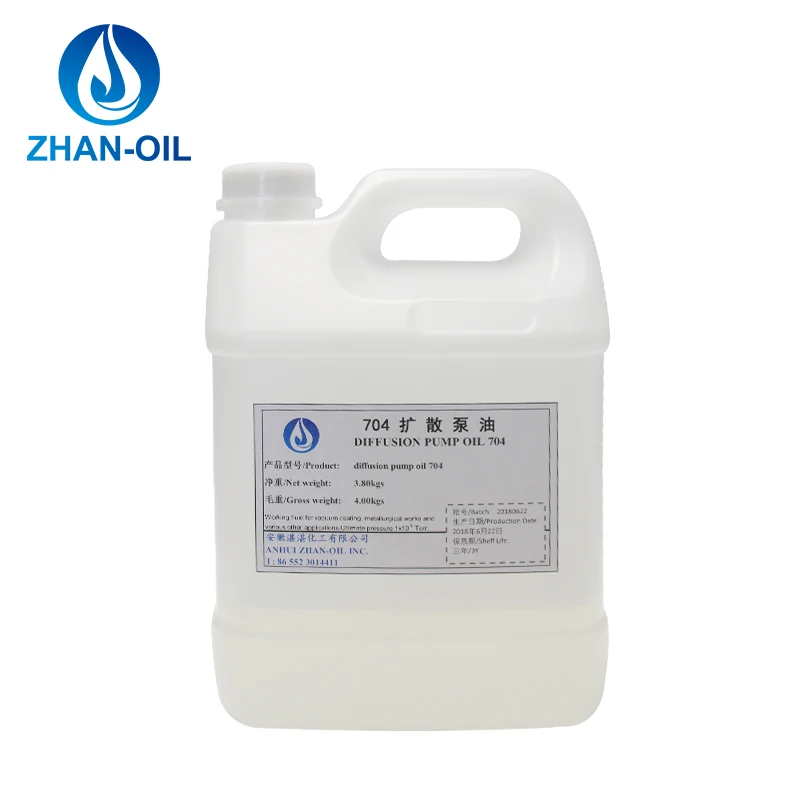 ultimate vacuum diffusion silicone oil for pumping of electronic tubes