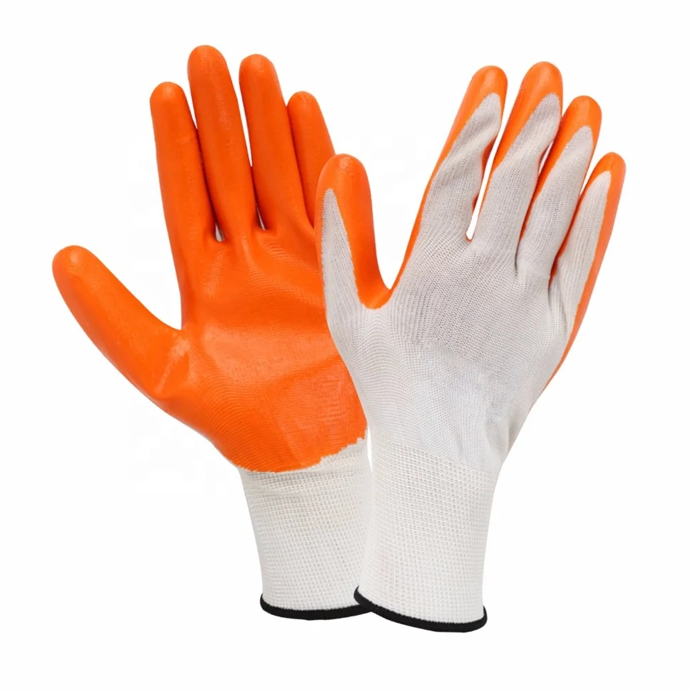 GD3001 Garden gloves Nitrile coated work gloves Nylon Polyester gloves