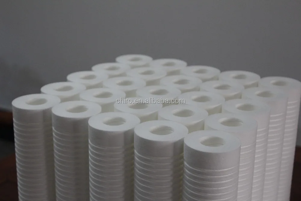 10 дюймов аэродинамическим способом из расплава PP фильтрующий элемент с прорезями