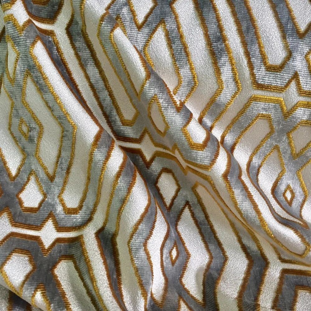 
JBL Sofa Curtain Yarn Dyed Jacquard Velvet Fabric Upholstery Fabric 