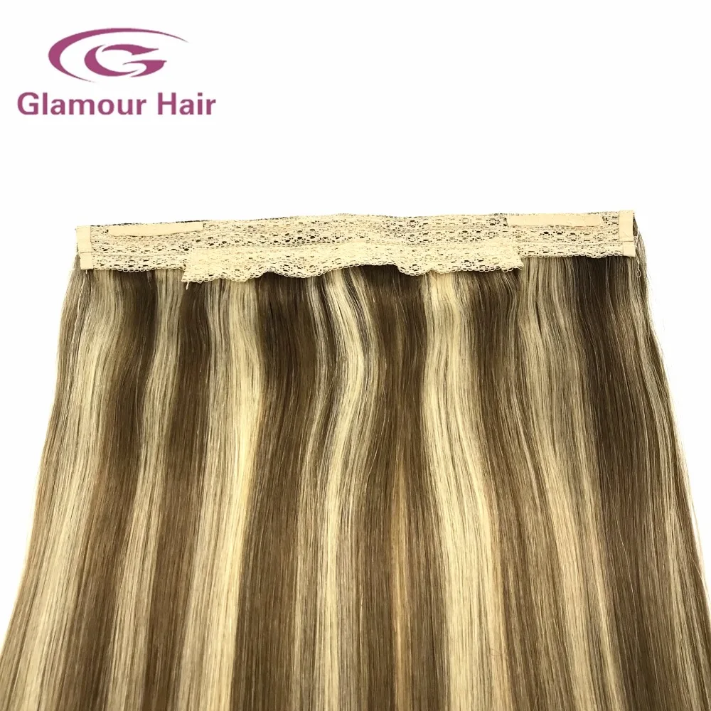 
Halo no clips highlight secret invisible line hair extension 