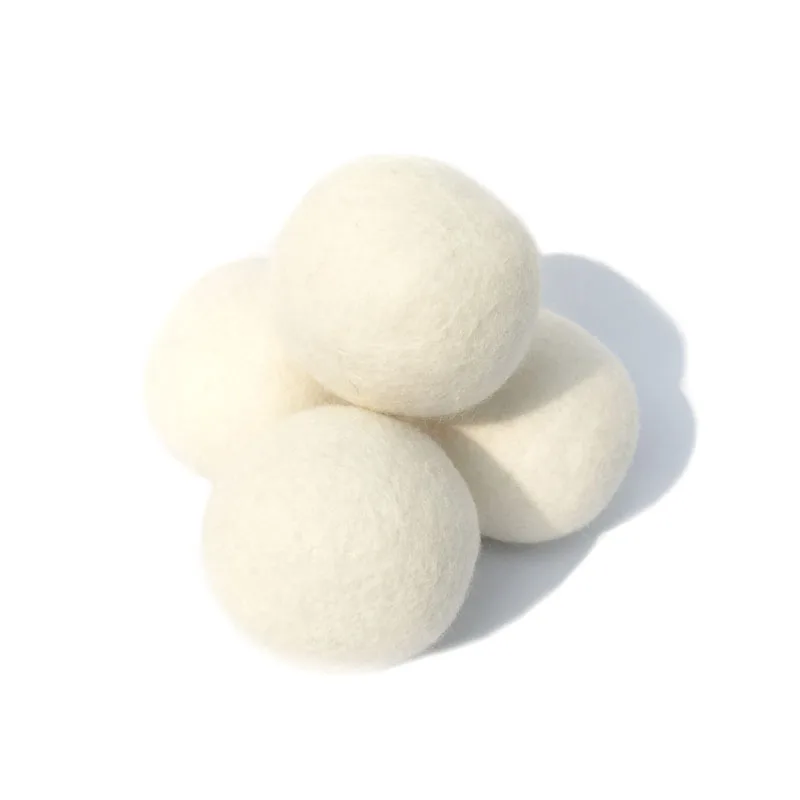 Wholesale reusable 100% organic wool laundry dryer balls with lavender essential oil option