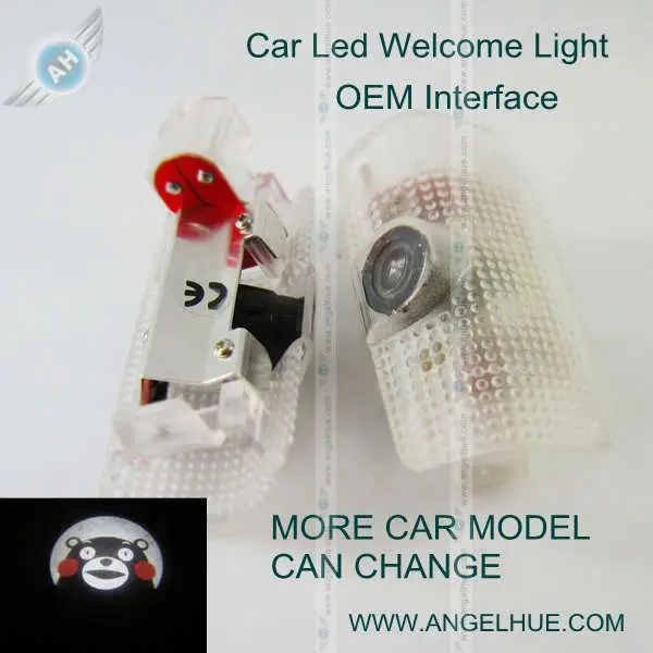 Горячая распродажа высокое качество мощный из светодиодов авто логотипов с именами 12 В 3d добро пожаловать свет 12 В