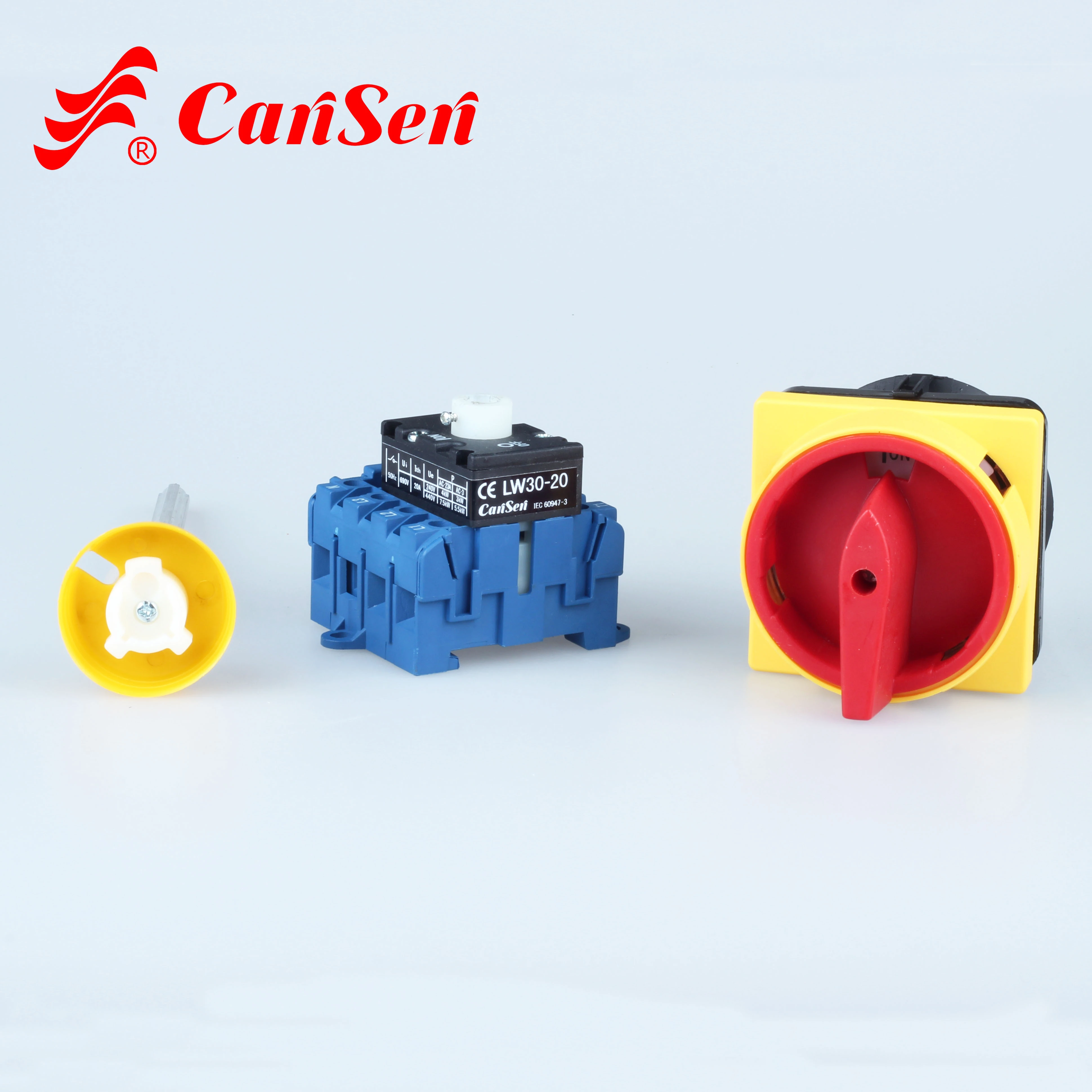 Cansen LW30-20 300040 Custom red yellow rotary switch