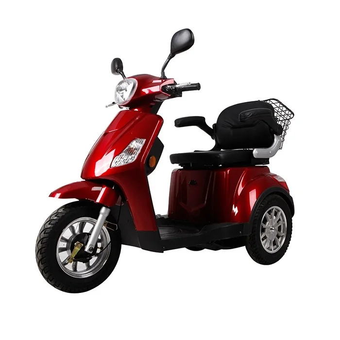 Hot selling three wheel motorcycle scooter disabled adults tricycle passenger electric three wheel pedal scooter