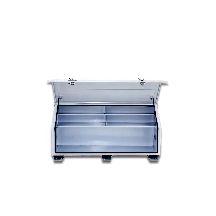 White Metal Waterproof Steel Ute Tool Storage Box