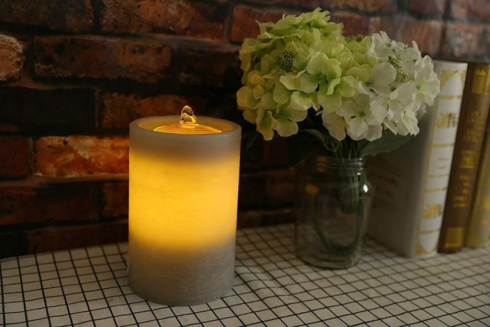 Mattis wholesale indoor garden battery operated led water fountain candle