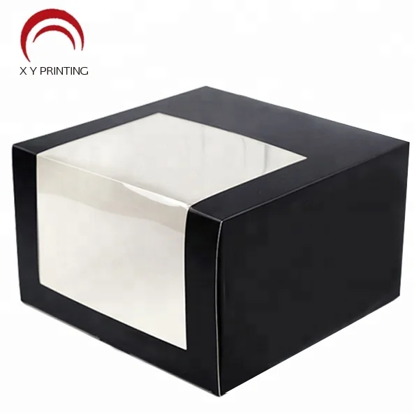 
Custom Logo Printed Folding PVC Window Paper Cap Hat Box Plastic Packaging Gift Boxes 