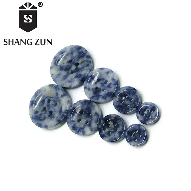 Production of natural jade agate buttons 4 size natural stone blue button garment accessories shirt jacket clothing buttons