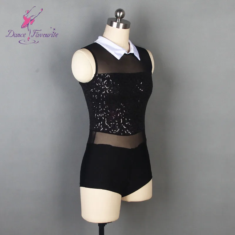 Black Sequin Dance Costume for Child and Adult Jazz and Tap Dance Costumes 19101