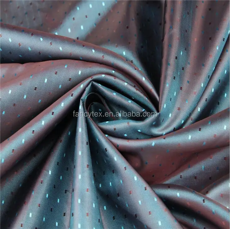 
polyester jacquard fabric PA PU PVC coated for bags handbag luggage lining fabric waterproof coated bags lining fabric textile 