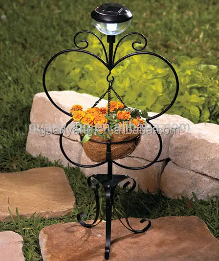 Metal Plant Stand & European Wedding Decorative Flower Stand Centerpieces Antique Wrought Iron Cast Iron Brown Box Handmade