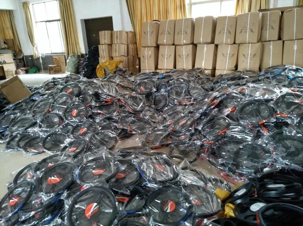 PU leather TPR circle massaging steering wheel cover