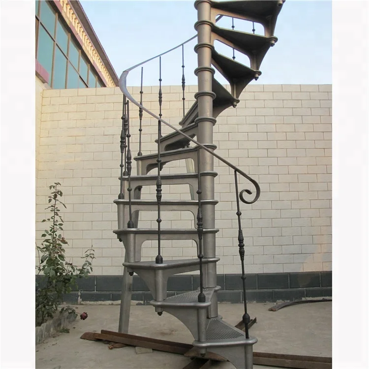 Cast Iron Spiral Stairs Design Indoor Snail Iron Stairs