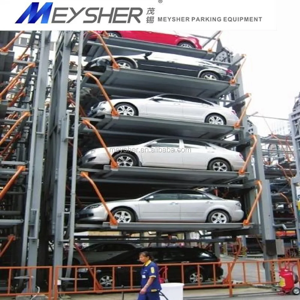 puzzle parking system with low cost parking equipment