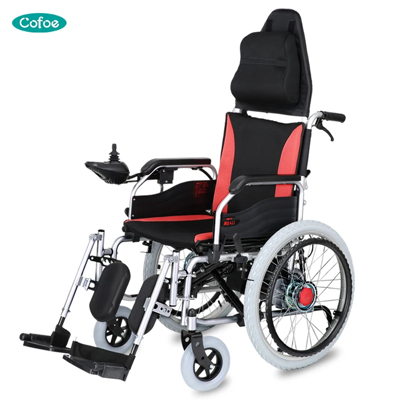 New design lightweight Portable Folding reclining power electric Wheelchair
