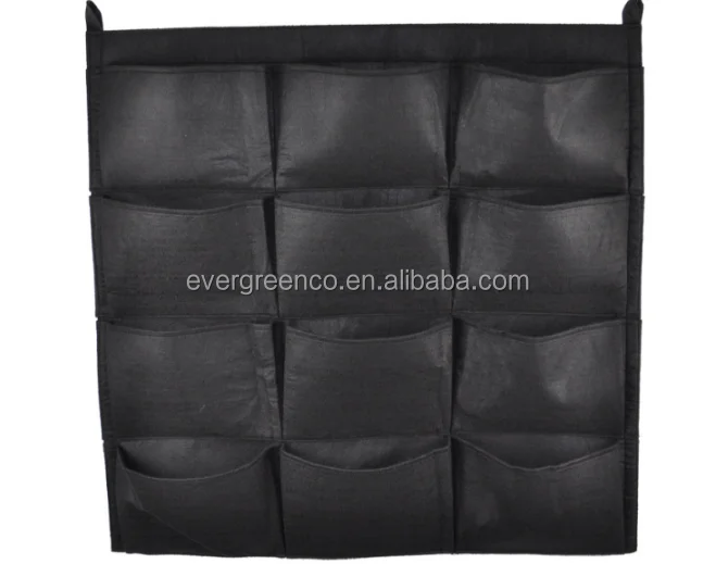 wall hanging flower pots, felt grow bags ,hanging planter