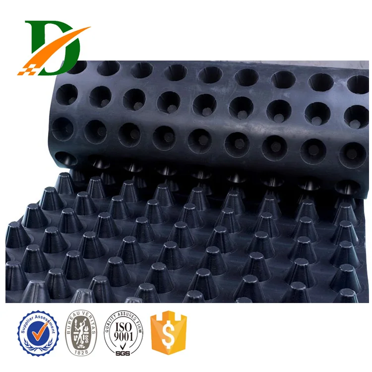 Диммированный дренажный картон, мембрана, используемая в качестве основания, настенный дренажный коврик