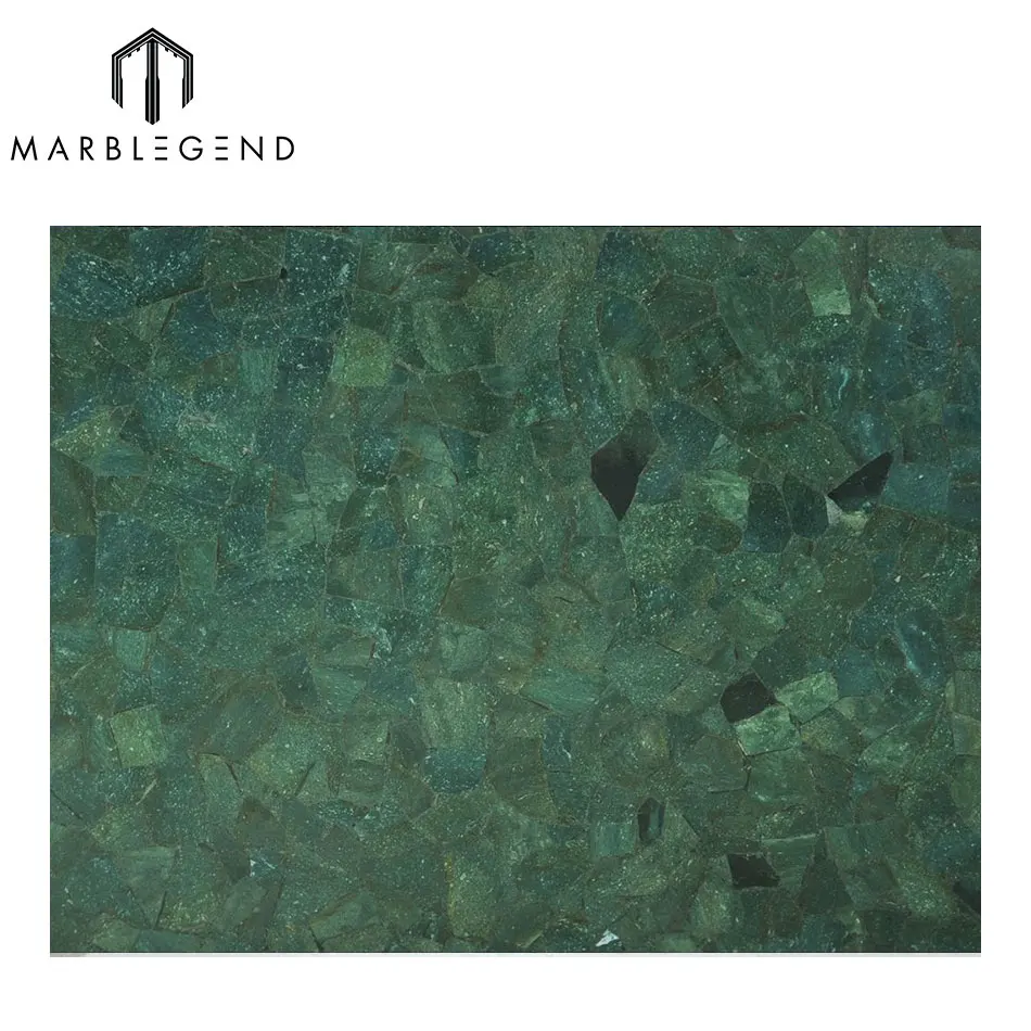 
Villa Interior Wall Decoration Green Jasper Semi Precious Slab 