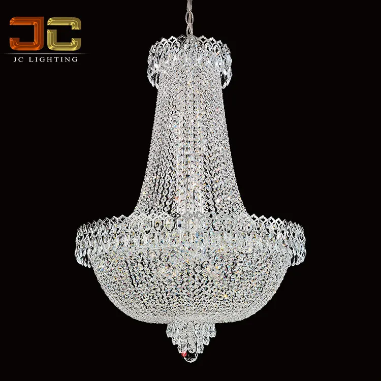 Luxury decorating lantern lamp antique empire shiny crystal chandelier classic style for hotel restaurants or wedding scene
