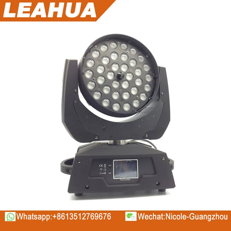 Leahua Zoom 36x10W RGBW 4in1 LED Beam Moving Head Wash Light for DJ Disco Parties Stage Lighting
