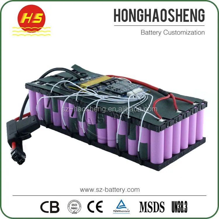 48 volt electric car battery 18650 48v 25ah rechargeable lithium ion battery pack for ebike